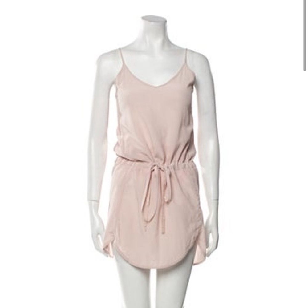 Anine Bing Silk Mini Dress Size: XS color soft pink